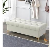 Banco otomano plegable de almacenamiento, reposapiés tapizado para sala de estar, dormitorio, entrada, taburete multifuncional para zapatos