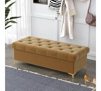 Banco otomano plegable de almacenamiento, reposapiés tapizado para sala de estar, dormitorio, entrada, taburete multifuncional para zapatos