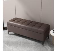 Banco otomano rectangular de almacenamiento con cerraduras, reposapiés con almacenamiento, baúl de juguetes para sala de estar, dormitorio, entrada al final de la cama