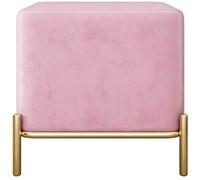 Banco otomano reposapiés para sala de estar o dormitorio, elegante asiento de zapatos, diseño compacto para tocador o mesita de cama, ideal para espacios pequeños