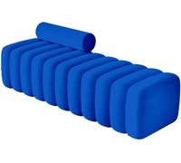 Banco otomano tapizado, reposapiés de entrada copetudo, taburete de sofá acolchado, banco de comedor rectangular con cojín para almacenamiento al final de la cama, sala de estar o pasillo