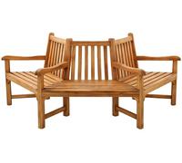 Banco para arbol kenna semicircular madera teca 100x200x90 cm
