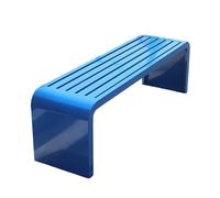 Banco para exteriores, de acero galvanizado de 1,5 mm, para todo tipo de clima, no requiere montaje, resistente al óxido, impermeable, no se decolora