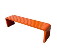 Banco para exteriores, de acero galvanizado de 1,5 mm, para todo tipo de clima, no requiere montaje, resistente al óxido, impermeable, no se decolora