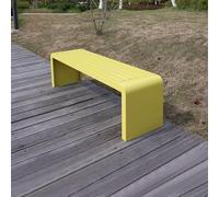 Banco para exteriores para todo tipo de clima, para 2, asiento de jardín y patio, banco de parque impermeable duradero, perfecto para patio, porche, patio, césped, azul, 100 cm