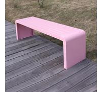 Banco para exteriores para todo tipo de clima para 2 personas, asientos de jardín y patio, color azul duradero, 100 cm, perfecto para porche, patio, césped, parque, muebles de jardín resistentes a la