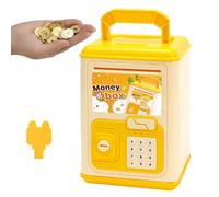 Banco para niños | Caja electrónica para dinero para bebés | Divertida caja de dinero musical para niños de 5 a 10 años, cumpleaños, Pascua, Navidad, avión, viajes, hogar al aire libre