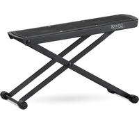 Banco para pies Rocktile para guitarra - Taburete con 6 niveles de altura ajustable - Banco para pies para guitarra para niños y adultos - Taburete universal plegable y ahorra espacio