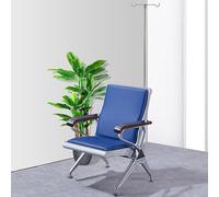 Banco para Sala de Espera con Soporte para Suero, Silla para Extracción de Sangre, Silla de Recepción para Pacientes de Atención Domiciliaria y Clínica(Blue,65x68x91cm/26x27x36in)