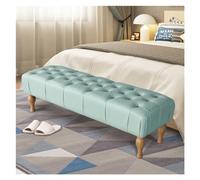 Banco para sala de estar y dormitorio Banco tapizado, banco de dormitorio for extremo de cama, banco de piano, banco de comedor, banco de zapatos de entrada con botón, asiento acolchado for sala de es