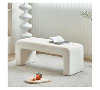 Banco para sala de estar y dormitorio Banco tapizado de entrada, banco de extremo de cama for dormitorio, banco otomano Boucle, banco de zapatos moderno for entrada, sala de estar Banco al final de la