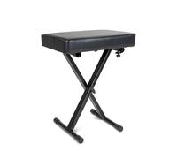 GEWA Banco para Teclado KS-20B, Banco para Piano, Banco para Instrumentos (Fabricado en Tubo de Acero Resistente, Estable y Duradero, Regulable en Altura, Posibilidad de Postura ergonómica), Negro
