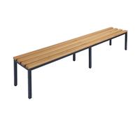 Banco para vestuarios, por un solo lado Wolf, listones de madera de haya