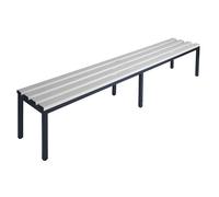 Banco para vestuarios, por un solo lado Wolf, listones de PVC