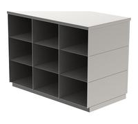 Banco para vestuarios Sitover, por un solo lado acero inoxidable