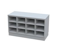 Banco para vestuarios Sitover, por un solo lado revestido de melamina