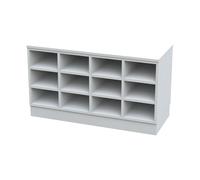 Banco para vestuarios Sitover, por un solo lado revestido de melamina