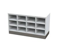 Banco para vestuarios Sitover, por un solo lado revestido de melamina