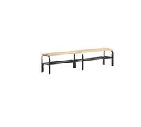 Banco para vestuarios Sypro, por un solo lado, con rejilla para zapatos