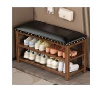 Banco Para Zapatos Banco for cambiar zapatos de madera maciza for el hogar, banco de almacenamiento rectangular, banco de entrada que se puede colocar en la entrada, dormitorio, sala de estar Banco Pa