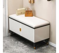 Banco Para Zapatos Con Puerta: Elegante Organizador De Almacenamiento De Zapatos Con Asiento, Gabinete Delgado Para Zapatos Oculto Para Tacones Altos, Entradas, Pasil(Size:120*50*30cm,Color:Oro Negro)