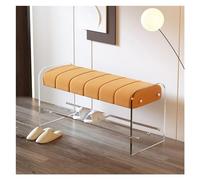 Banco para Zapatos Taburete de cambio de zapatos creativo de lujo ligero banco de acrílico transparente guardarropa de dormitorio puerta de casa simple taburete de zapatos Banco para Entrada para Vest