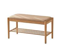 Banco Para Zapatos Taburete Nórdico De Madera Maciza For Cambiar Zapatos, Zapatero, Puerta De Casa, Cojín For Asiento, Bolsa Suave, Puede Sentarse En El Taburete De Cambio De Zapatos De Casa Banco Par