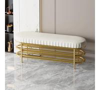 Banco para Zapatos, Zapatero con Asiento Acolchado de Tela tecnológica, diseño Delgado de 3 Niveles para Pasillo, Entrada, Sala de Estar, Dormitorio