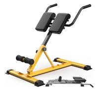 Banco plegable ajustable de hiperextensión para gimnasio en casa, fortalece los músculos isquiotibiales y la parte inferior de la espalda, silla romana compacta para entrenamiento central