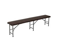 Banco Plegable Catering Efecto Madera 180x30x43cm 7house