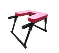 Banco Plegable For Soporte De Cabeza De Yoga, Silla De Inversión De Yoga Con Asas, Taburete For Soporte De Cabeza For Entrenador Pies Arriba,for Entrenamiento(Red)