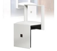 Banco Plegable Invisible para Zapatos Montado En La Pared, Taburete Moderno para Zapatos De Entrada con Asiento Acolchado De Cuero Sintético, Taburete Plegable para Cambiarse En La Ducha para