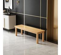 Banco Recibidor Taburete Madera Banco de Cocina Silla De Cocina/Cena 80 100 120 140 160 180cm Asientos para Pasillo con Veta De Madera Natural Sin Brazos Bancode Extremo de Cama(Natural,180cm)