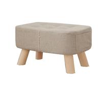 Banco rectangular blanco moderno, silla con cojín versátil y taburete de tocador, reposapiés para entrada, dormitorio, patio, sala de estar, 28 x 60 x 29 cm