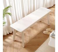 Banco rústico de madera de granja para entrada o comedor, perfecto para uso final de cama, 140 cm de longitud