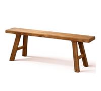 Banco rústico de madera de olmo para dormitorio y comedor, asiento de almacenamiento de entrada marrón, estilo granja, 39.3 x 10.2 x 17.7 pulgadas, muebles versátiles para el hogar.
