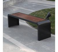 Banco sin Respaldo de Metal Para Exteriores Banco De Balcón Resistente Apto De Aluminio Fundido Al Aire Libre para Jardín, Porche, Parque, Balcón, Exterior(B,150*40*45cm/59.1*15.7*17.7in)