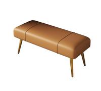Banco tapizado al final de la cama, otomana moderna con asiento acolchado para sala de estar u oficina, banco de entrada ideal para cambiar zapatos
