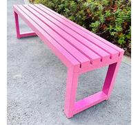 Banco Terraza Exterior EI Taburete de Tubo de Acero Galvanizado Tiene Buena Estabilidad y es Adecuado for Porches Terrazas Jardines Céspedes y Balcones(Pinks,120cm/47in)