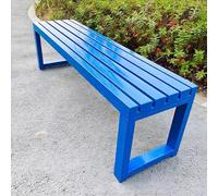 Banco Terraza Exterior EI Taburete de Tubo de Acero Galvanizado Tiene Buena Estabilidad y es Adecuado for Porches Terrazas Jardines Céspedes y Balcones(Blue,120cm/47in)