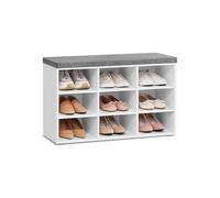 Banco Zapatero 30,3 x 78,5 x 48 cm Blanco Clásico