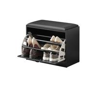 Banco zapatero con 1 solapas banco de almacenamianto con cojín acolchado de asiento fsr16-sch sobuy es