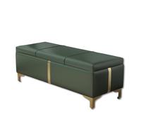 Banco Zapatero con Almacenamiento Moderno y Sencillo Organizador de Zapatos para Entrada Taburete Multiusos con Estructura de Madera Maciza para Pasillo Dormitorio(40 x 40 cm Verde Oscuro)