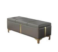 Banco Zapatero con Almacenamiento Moderno y Sencillo Organizador de Zapatos para Entrada Taburete Multiusos con Estructura de Madera Maciza para Pasillo Dormitorio(40 x 100 cm Gris Oscuro)