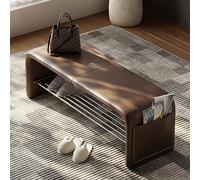 Banco Zapatero Con Asiento, Banco Recibidor Entrada,Zapatero Entrada Recibidor, Zapatero Banco Madera, Organizador Zapatos, Para Entrada, Pasillo, Dormitorio ( Color : Brown , Size : 120*40*42cm )