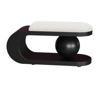 Banco Zapatero Entrada Recibidor No Requiere Instalación Capacidad de Carga de hasta 300 Kg Banco Almacenaje Estructura de Acero Al Carbono para Sala de Estar, Pasillo(Black,80cm)