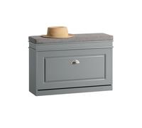 Banco zapatero organizador para zapatos con 1 solapa gris 75 x 24 x 51 cm fsr82-l-hg sobuy