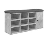 Banco zapatero santa cruz 9 estantes gris 50x102x32 cm