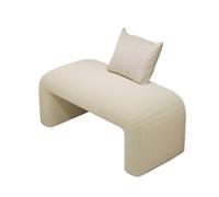 Banco zapatero Taburete for limpiar zapatos, puerta de casa, entrada, uso , taburete for dormitorio, sofá cama, for sala montaje, banco paquete suave Banco de entrada con cojín(Blanco,60cm)