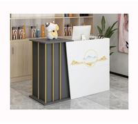 Bancone Reception ,Bancone Cassiere,Reception Dell'Azienda Banco Reception Atmosfera Semplice Bancone Bar Istituzione Educativa Salone di Bellezza Banco Informazioni Banco(Size:100x40x90cm,Color:Off-w